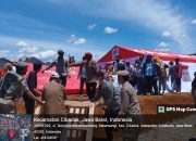 Kemensos Pasang Tenda untuk Korban Longsor Sukabumi
