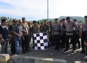 Kapolres Touna Hadiri Pelepasan Logistik Pemilu Dapil 2 Wilayah Kepulauan
