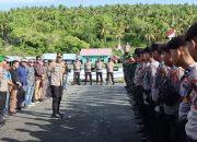 Kapolres Touna Lepas Personel PAM TPS Pemilu Tahun 2024 ke 6 Kecamatan Wilayah Kepulauan
