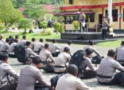 Gelar Apel Pelepasan Pasukan Pengamanan TPS. Ini Penekanan Kapolres Morowali Utara