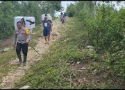 Kisah Dua Personel Polres Banggai Kawal Logistik Pemilu 2024 di Desa Terpencil