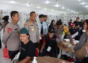 Polres Jajaran Polda Sulsel Gelar Bakti Kesehatan untuk Para Petugas Pemilu 2024