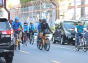 Polres Gowa Gowes Club Ramaikan Gebyar Fun Bike Hari Jadi Pomal ke-78 Tahun 2024