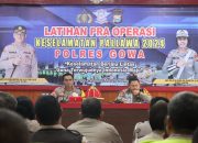Polres Gowa Gelar Latihan Pra Operasi Keselamatan Pallawa 2024