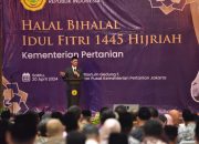 Halal Bihalal Kementerian Pertanian, Mentan Amran Bicara Cinta Membangun Pertanian Gemilang