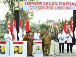 Presiden Jokowi Resmikan 16 Ruas Inpres Jalan Daerah Sepanjang 102,5 Km di Lampung