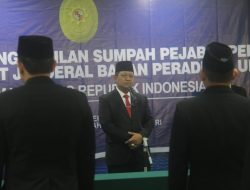 Direktur Jenderal Badan Peradilan Umum Melantik dan Mengambil Sumpah Jabatan Pejabat Pengawas pada Ditjen Badilum