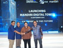 Resmikan Mandiri Digital Tower, Erick Thohir Tekankan Pentingnya Cyber Security