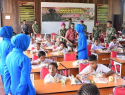 Yonmarhanlan XI Merauke Gelar Makan Bergizi Gratis