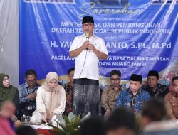 Sarasehan dengan Warga, Mendes Yandri: Desa di Jambi Terdepan Sukseskan Program MBG