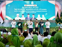 Menteri Nusron Dampingi Presiden Buka Kongres XVIII Muslimat NU