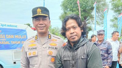 Jaga Silaturahmi, Irsan Hb dan Irjen Pol. Yudhiawan Tunjukkan Kedekatan di Tengah Kunjungan KASAL di Takalar
