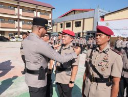 Polres Gowa Gelar Sertijab Kasat dan Kapolsek, Kapolres Pimpin Langsung Prosesi