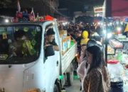 Pedagang Kuliner Padati Jalan Barukang, Lalu Lintas Macet Parah