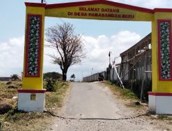Proyek Pembangunan Gapura di Desa Parasangenberu Jeneponto Tanpa Prasasti, Warga Pertanyakan Transparansi