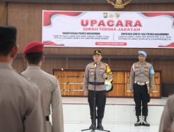 Polres Bulukumba Gelar Sertijab, Kasat Binmas dan Kapolsek Bonto Tiro Berganti