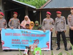 Peringati Hari Jadi Reserse Ke-78, Polres Bulukumba Gelar Baksos
