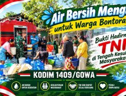 AIR BERSIH MENGALIR UNTUK WARGA BONTORAMBA, BUKTI HADIRNYA TNI DI TENGAH KESULITAN MASYARAKAT